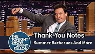 Thank You Notes: Summer Barbecues, Pop-Tarts