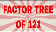 Factor tree of 121|Prime factor tree