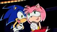 Amy rose hugging sonic in sonic x