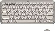 Logitech K380 + M350 Wireless Keyboard and Mouse Combo - Slim Portable Design, Quiet Clicks, Long Battery Life, Bluetooth, Easy-Switch, Windows, Mac, iPadOS, Chrome OS Compatible - Sand