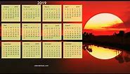 2019 Calendar Wallpapers HD Video