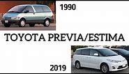 EVOLUTION OF THE TOYOTA PREVIA / ESTIMA 1990-2019 INTERIOR&EXTERIOR
