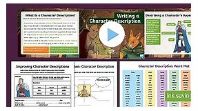Writing a Character Description KS2 Resource Pack