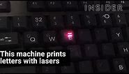 Here's how lasers print keys on keyboards