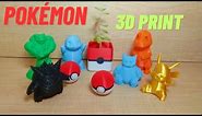 COLLECTION OF POKÉMON 3D PRINTS - POKÉMONS 3D PRINTING IDEAS | 3D PRINT TIMELAPSE