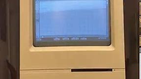 Unboxing a vintage Macintosh computer
