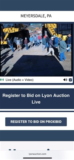 13K views · 53 reactions | Sounds of the sale site: Meyersdale, PA is underway! Watch and bid live in the Lyon’s Den right on the homepage of LyonAuction.com! | Lyon Auction | Facebook