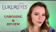 LUKUREYES 💜 best colored contact lenses for cosplay 💜 unboxing & review