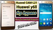 Huawei y6ll, frp bypass/ Huawei CAM-L21 Google account bypass