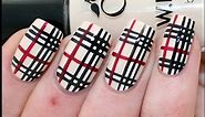 Burberry Print Nail Art Tutorial