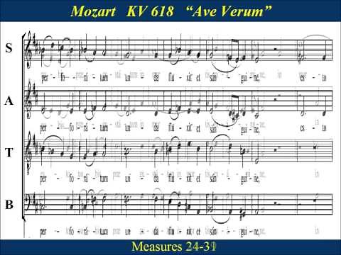 Mozart KV618 Ave Verum Pronunciation