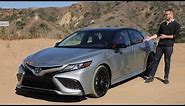 2021 Toyota Camry Hybrid Test Drive Video Review
