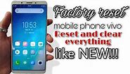 HOW TO FACTORY RESET MOBILE PHONE VIVO ANDROID PHONE RESET AND CLEAR DATA LIKE NEW!