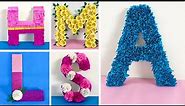 DIY 3D Floral Letters | DIY 3D Letters for Birthday Decoration | Baby shower Decoration ideas