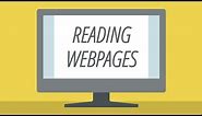 Tips for Reading Webpages