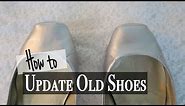 How to Spray Paint Shoes ~ DIY Shoe Makeover ~ DIY Old Shoes to New