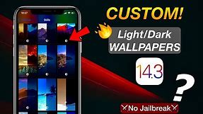 Add Custom Light/Dark Mode Wallpapers on any iPhone/iPad | Dynamic Trick!
