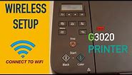 canon Pixma G3020 Wireless Setup, Connect To Router Using Printer Panel.