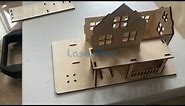 3mm wood laser cutting machine for making architectural model , 80w cnc laser cutter