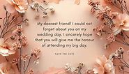 120  Best wedding invitation messages for friends and family
