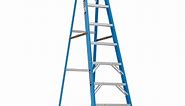 Werner 8 ft. Fiberglass Step Ladder (12 ft. Reach Height) with 250 lb. Load Capacity Type I Duty Rating FS108