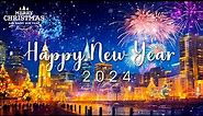 Relaxing Happy New Year Songs 2024 🎉 Beautiful New Year's Eve Ambience 🎉 Top Christmas Songs