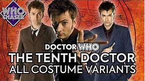 The Tenth Doctor - ALL Costume Variants | Doctor Who