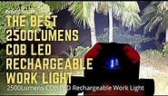 The best LED Rechargeable Work Light | 2500Lumens COB LED ~ Hokolite
