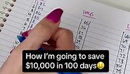 How I am going to save 10k in 100 day using the 100 envelope challenge🤑 ##100envelopebox##cashenvelopes##100envelopechallenge##savingschallenge##debt##debtfreecommunity##savings##financialfreedom##10k##debtfreejourney