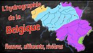 Géographie l'hydrographie de la Belgique, fleuves, rivières. Belgium