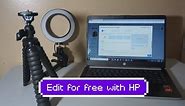 Edit videos for free using an HP Laptop