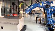 Automatic Industrial Robot laser welding of 3mm thick stainless steel
