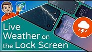 Animated Weather on your Lock Screen Wallpaper ⭐ iOS 16 Tips