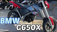 Used Motorcycle bargains. BMW G 650 X review / test ride. Stunt bike? Wheelie machine. Fun!