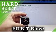 How to Reset FITBIT Blaze - Restart Device / Force Restart