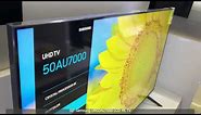 Review 50" Samsung UN50AU7000 Class AU7000 Crystal UHD 4K Smart TV new 2021