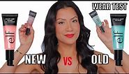 WHICH IS BETTER? NEW VS OLD e.l.f. COSMETICS POWER GRIP PRIMER +WEAR TEST*oily skin*| MagdalineJanet