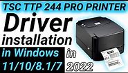 How To install TSC TTP 244 Pro Barcode Printer Driver in windows 10/11/8.1/7 | TTP 244 Pro Driver