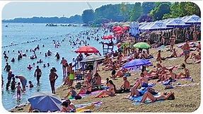 Beach of Ada Ciganlija - Belgrade, Serbia, NEW aug. 2021
