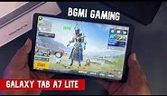 Samsung Galaxy Tab A7 Lite BGMI Gaming Test with FPS | Mediatek P22T par Gaming