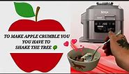 The ONLY APPLE CRUMBLE you want to bake Home-made Ninja speedi rapid cooker airfryer, low calorie.
