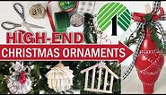 EASY ( HIGH END LOOKING ) Christmas Ornaments | Dollar Tree Craft Supplies