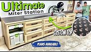 This Is a Huge Shop Upgrade || The Ultimate Miter Saw Station