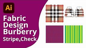 Fabric Design Tutorial: Mastering Stripes, Burberry, and Checks Patterns!