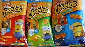 2015 Minions Movie Album & 15 Cheetos Snacks Bags Stickers Surprise European Collection