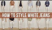 12 Casual Outfits Styling White Jeans | Mens Spring & Summer Style