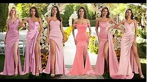 Chicsew Satin Pink Bridesmaid Dresses Collections