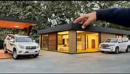 Bought a Miniature Luxury Modern House | 1/18 Diorama | Scale Model Cars