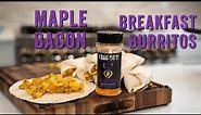 Quick & Easy Maple Bacon Breakfast Burritos