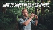 How to shoot RAW on iPhone // Get started, nail your settings and get the shots you want
